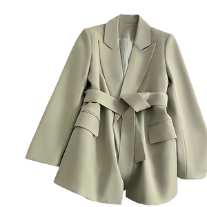 Giacca Da Donna Con Lacci Nuovo Design Primaverile 2026 <span class=keywords><strong>Stile</strong></span> Coreano Abbigliamento Casual Elegante - Product Image 1