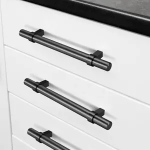 CS012 Moderne Edelstahl Küchenmöbel Schrank Schrank Bürste Gold T Bar Griff ziehen - Product Image 2