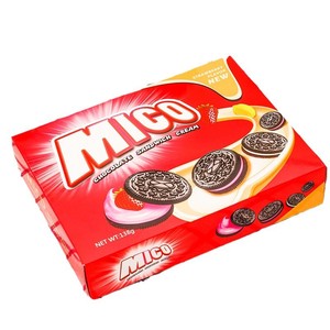 Venta al por mayor personalizable pequeñas galletas negras <span class=keywords><strong>Mini</strong></span> sándwich crujiente con sabor dulce glucosa característica Caja de embalaje - Product Image 4