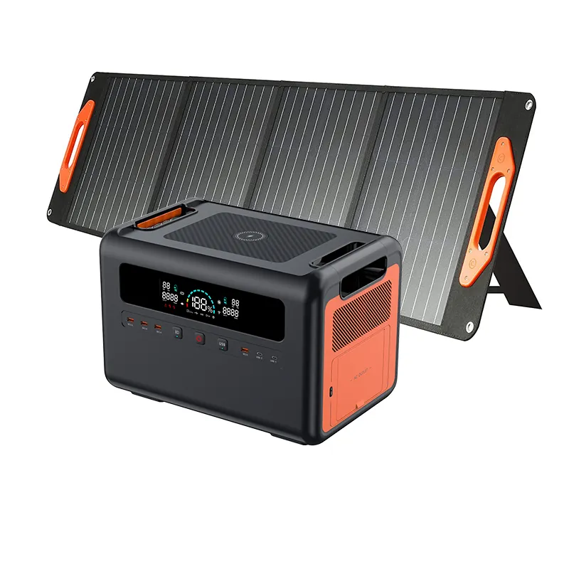 Nieuwe Back-Up Batterij Lifepo4 Power Station 2400W Ups Draagbare Zonne-Energie Generator Met Parallelle Functie