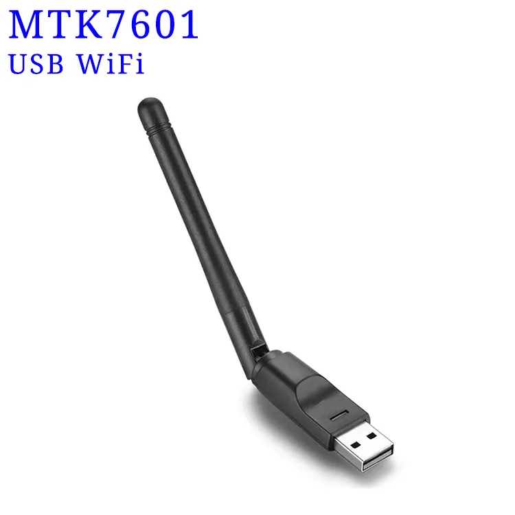 MT7601 Adattatore WiFi 150Mbps 2.4Ghz 802.11/b/g/n USB2.0 Rotativo USB WiFi Antenna