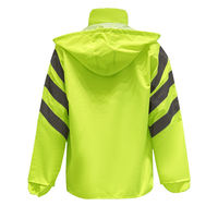Conception personnalisée imperméable course à pied cyclisme manteau de pluie léger coupe-vent réfléchissant compressible imperméables haute visibilité veste de travail