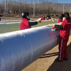 Aislamiento de fibra térmica HVAC Insonorización Aire acondicionado Aislamiento térmico Envoltura de conducto Papel de aluminio Manta de lana de vidrio con cara - Product Image 6