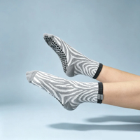 Chaussettes de Pilates à motif zèbre respirantes pour femmes, idéales pour le yoga – Nouveauté 2026, Ventes Flash