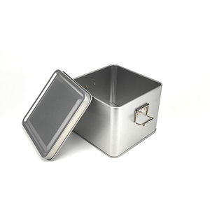 Double Snap Iron Box Square <strong>Tin</strong> Lock Canister for Coffee Candy Tea Pastry Pineapple <strong>Cake</strong> Hasp-for Food Chocolate Sugar <strong>Storage</strong> - Product Image 5