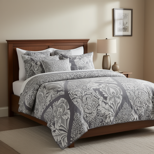 Set Copripiumino Stampato 6 Pezzi con Motivo Classico per Arredamento Casa - Product Image 2