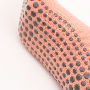 Calcetines tobilleros para mujer, calcetines cortos con logotipo personalizado, toalla con agarre de Color, calcetines antideslizantes con malla para Pilates, calcetines de Yoga para mujer - Product Image 3