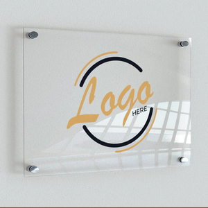 LOGO Kustom Cetak Akrilik Tanda Lobi Kantor untuk Area Penerimaan Tanda Plakat Akrilik - Product Image 3