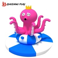 Pieuvre jeux de divertissement pour enfants, jeu doux, carrousel électrique, équipement de jouets pour enfants, aire de jeux intérieure