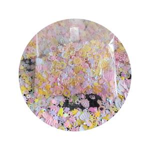 12 تصميم وردي أصفر برتقالي مختلط زعنفة لامعة سائبة ترتر تزيين الأظافر مستحضرات تجميل DIY زينة الزفاف - Product Image 3