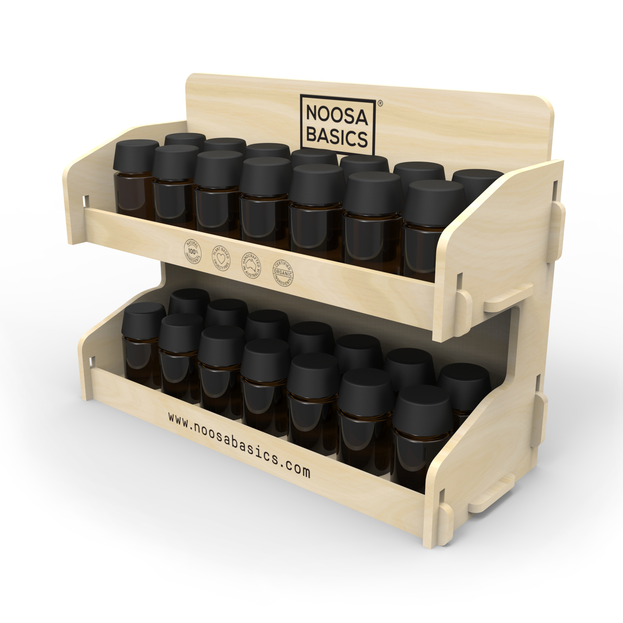 Dismountable Wooden Hand Cream Display Stand — view 3