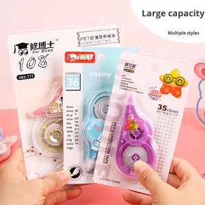 Set di nastri correttivi a grande capacità, colori Morandi, stile <span class=keywords><strong>cartone</strong></span> <span class=keywords><strong>animato</strong></span>, per studenti. - Product Image 2