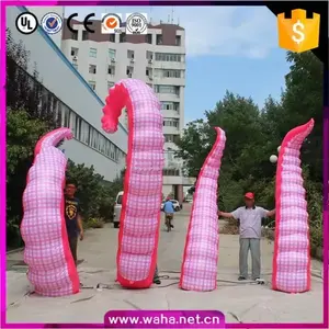 Tentacule rose gonflable géant de poulpe d'inflatables de la publicité pour la décoration