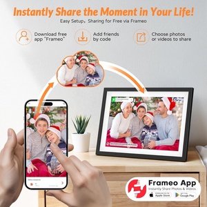 Frameo Digital Picture <b>Frame</b>,10.1 Inch WiFi Digital <b>Photo</b> <b>Frame</b> with 64GB <b>Large</b> Memory, HD IPS Touch Screen for Sharing <b>Photos</b> - Product Image 4