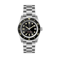 Montre de plongée automatique en acier inoxydable, personnalisable OEM, 20 ATM, avec mouvement NH35