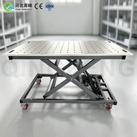 Banc de soudage robuste avec mécanisme de réglage en hauteur, option outils de serrage, table de soudage certifiée CE ISO Chine