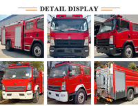 Truk Pemadam Kebakaran HOWO 4X2 Tangki Air & Busa 7001-10000L Pompa Diesel Transmisi Manual Euro 2 351-450HP Baru