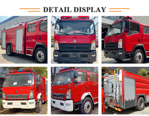 Camion de lutte contre l'incendie HOWO 4X2, citerne à eau et mousse de 3001-5000L, pompe diesel, transmission manuelle, EURO 5, neuf - Product Image 5