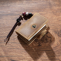 Carnet de voyage TN édition mini pour voyageur, en cuir véritable, fait main, durable, léger, breloque décorative