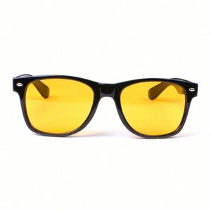 Lunettes de soleil carrées tendance pour femmes et hommes avec logo personnalisé, verres jaunes pour vision nocturne, lunettes de conduite de nuit pour hommes - Product Image 1
