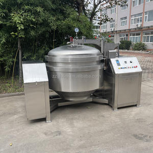 Global 304 acier inoxydable pâte à pression industrielle soupe aux bonbons bouilloire de cuisson marmites de cuisson commerciales bouilloire à chemise vapeur - Product Image 2