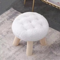 Taburete Plegable de Madera Maciza para Niños, Modelo Cookie Biscuit, Moderno y Sencillo, para Sofá o Mesa de Centro