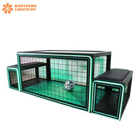 Jeu interactif lumière LED Subsoccer 3 jeu de football de Table avec deux chaises assis Football sous la Table