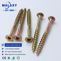 Vis autoperceuse à tête fraisée Torx en acier inoxydable 304 plaqué zinc de haute qualité, directement de l'usine Malaxy