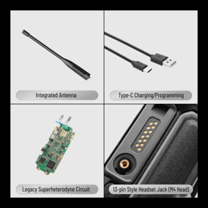 Radio numérique mobile professionnelle AES256 DMR, talkie-walkie portable DMR, étanche IP68, GPS, Bluetooth, enregistrement avec CE FCC - Product Image 5