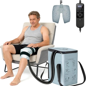 Compresor <span class=keywords><strong>de</strong></span> hielo para rodilla <span class=keywords><strong>de</strong></span> bajo ruido, dispositivo <span class=keywords><strong>de</strong></span> terapia <span class=keywords><strong>de</strong></span> frío <span class=keywords><strong>de</strong></span> gran capacidad para pies y cintura, para recuperación deportiva, alivia el <span class=keywords><strong>dolor</strong></span> y <span class=keywords><strong>la</strong></span> inflamación - Product Image 4