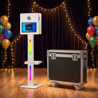 Machine de photomaton avec écran tactile LCD 15,6 pouces, imprimante et appareil photo reflex numérique pour événements