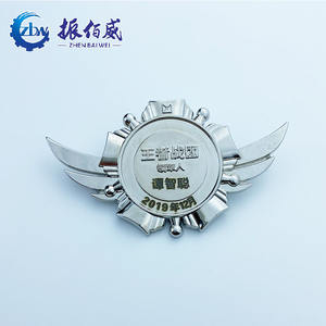 2020 nuevo de 3D de logotipo de metal grabado láser nombre insignia de pin de solapa - Product Image 6