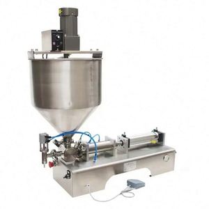Machine de remplissage pneumatique semi-automatique G1WTH pour crème, confiture et pâte, avec chauffage et trémie agitante - Product Image 2