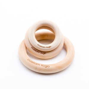 natural unfinished 40mm/50mm/56mm/70mm/98mm wooden teething