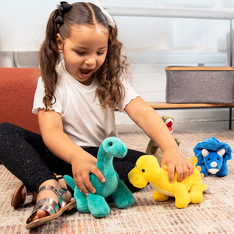 top quality wholesale blue soft custom plush toy stuffed dinosaur animal dolls