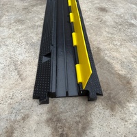 Tapón de Goma de 2 Canales con Tapa de PE, Negro, 100x24cm, Zhejiang, para Protección de Cables, Superventas
