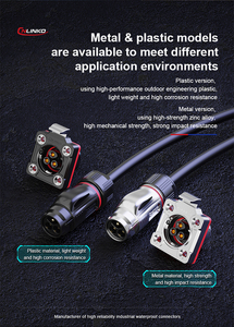 Cnlinko Bd20 4 Pin IP68 Không Thấm Nước Hàn Đồng Kết Nối Cắm Ổ Cắm Điện Kết Nối - Product Image 6