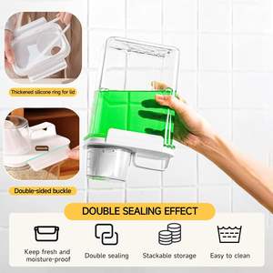 Conteneur à céréales et à riz de grande capacité avec poignée, contenants de stockage alimentaire pour l'organisation de la cuisine - Product Image 4