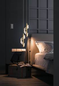 Lampu Gantung Spiral Seni Modern untuk Dinding Ruang Tamu, Lampu LED Akrilik untuk Kamar Tidur, Lampu Chandelier Tangga Custom - Product Image 5