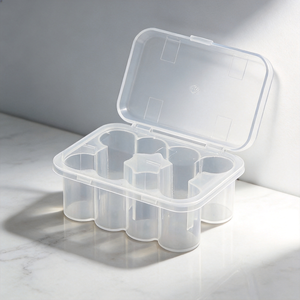 Transparent PP Storage <b>Box</b> Suitable for storing and dispensing various liquids, powders, or oils. - Product Image 1