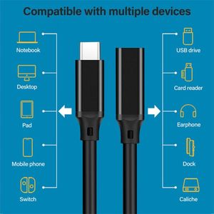 <span class=keywords><strong>USB</strong></span>-<span class=keywords><strong>C</strong></span> pendek 20cm 3.1 pria ke <span class=keywords><strong>USB</strong></span> 3.0 wanita, kabel konverter adaptor OTG tembaga murni konektor sudut kanan untuk penggunaan Printer - Product Image 6