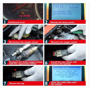 Capteur d'oxygène pour <span class=keywords><strong>FORD</strong></span> <span class=keywords><strong>FIESTA</strong></span> FOCUS MK1 DAW DBW ESTATE FUSION MONDEO TOURNEO JAGUAR 2S6A9F472BB 98AB-9F472-BB 98AB-9F472-CA - Product Image 5