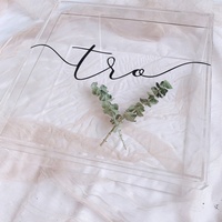 Boîte de rangement et de présentation en acrylique transparent en gros - Conteneur personnalisable avec couvercle pour la vente au détail et l'emballage cadeau
