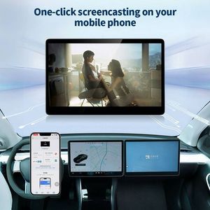 15.6-Inch Co-Driver Scherm Rijervaring Met Android Autoradio Geïntegreerde Dvd-Speler Gps Autoradio Dashboard