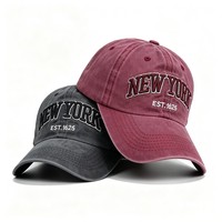 Gorra de Béisbol Vintage de Algodón Lavado con Logotipo Bordado Personalizado, Estilo Desgastado, Sin Estructura, para Hombre y Mujer, Venta al Por Mayor