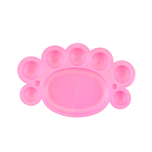 Commercio all'ingrosso di plastica piedini colore piatto di miscelazione forniture artistiche pittura a olio 8 fori tavolozza di vernice - Product Image 4