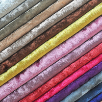Prix bon marché personnalisé toutes les couleurs 100% polyester Panne velours tissu pour la maison Textile et vêtement