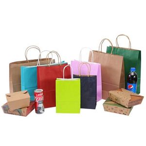 Bolsas de Papel Kraft Marrón Ecológicas para Comida Rápida, Pan y Refrescos, Precio Razonable, Impresión Flexográfica, Manejo de Superficies, Nueva Llegada KM - Product Image 3