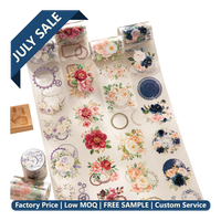 Ruban Washi pré-découpé en vrac avec impression numérique pour les commandes en gros de boutiques de cadeaux