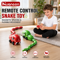 Jouets RC KZHM Serpent Gourmand Magnétique Électrique Télécommandé Voitures Animaux Interactifs Jouet Éducatif STEM pour Enfants